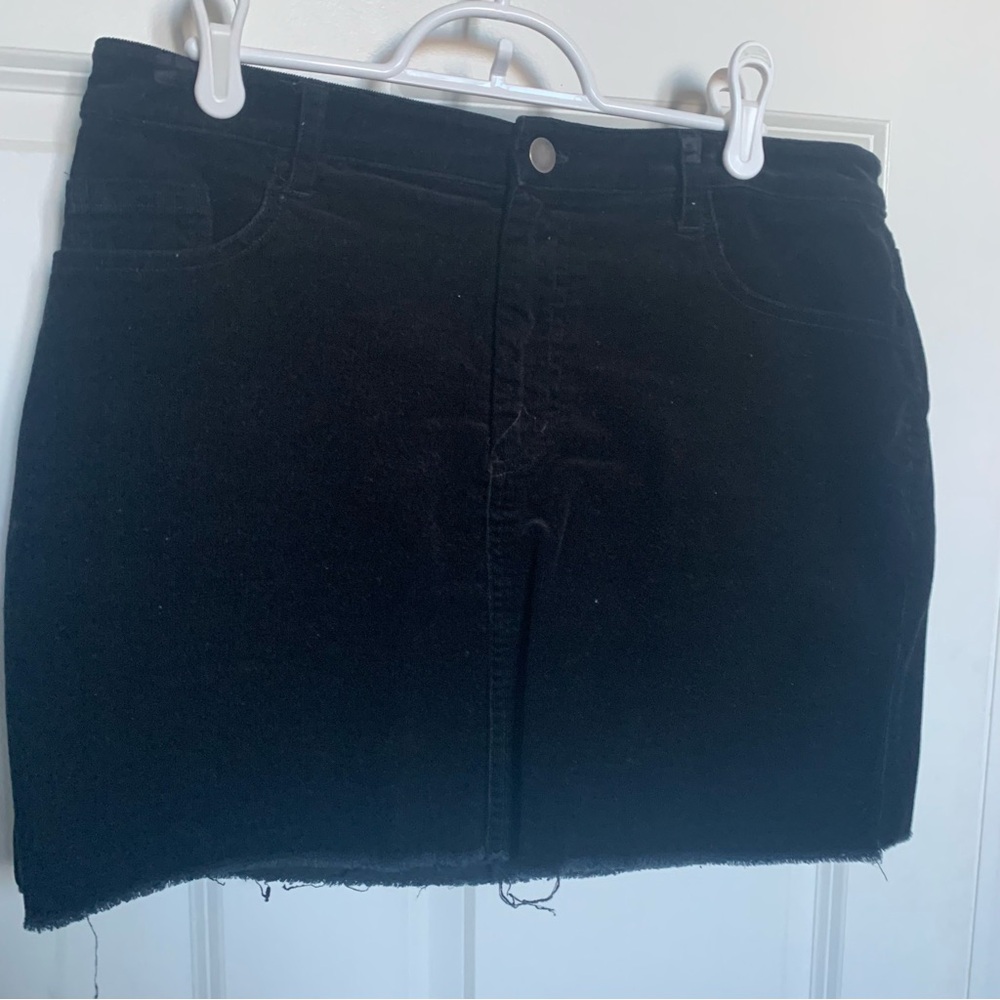 Black corduroy skirt